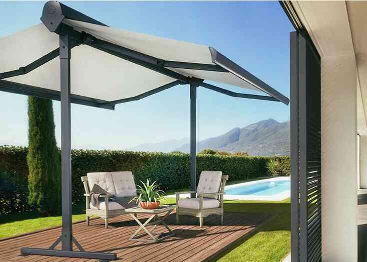 electric awnings, technology-driven awnings. 